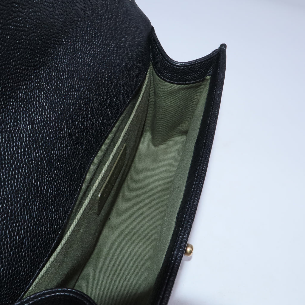 Boy Flap Bag Quilted Caviar B20651