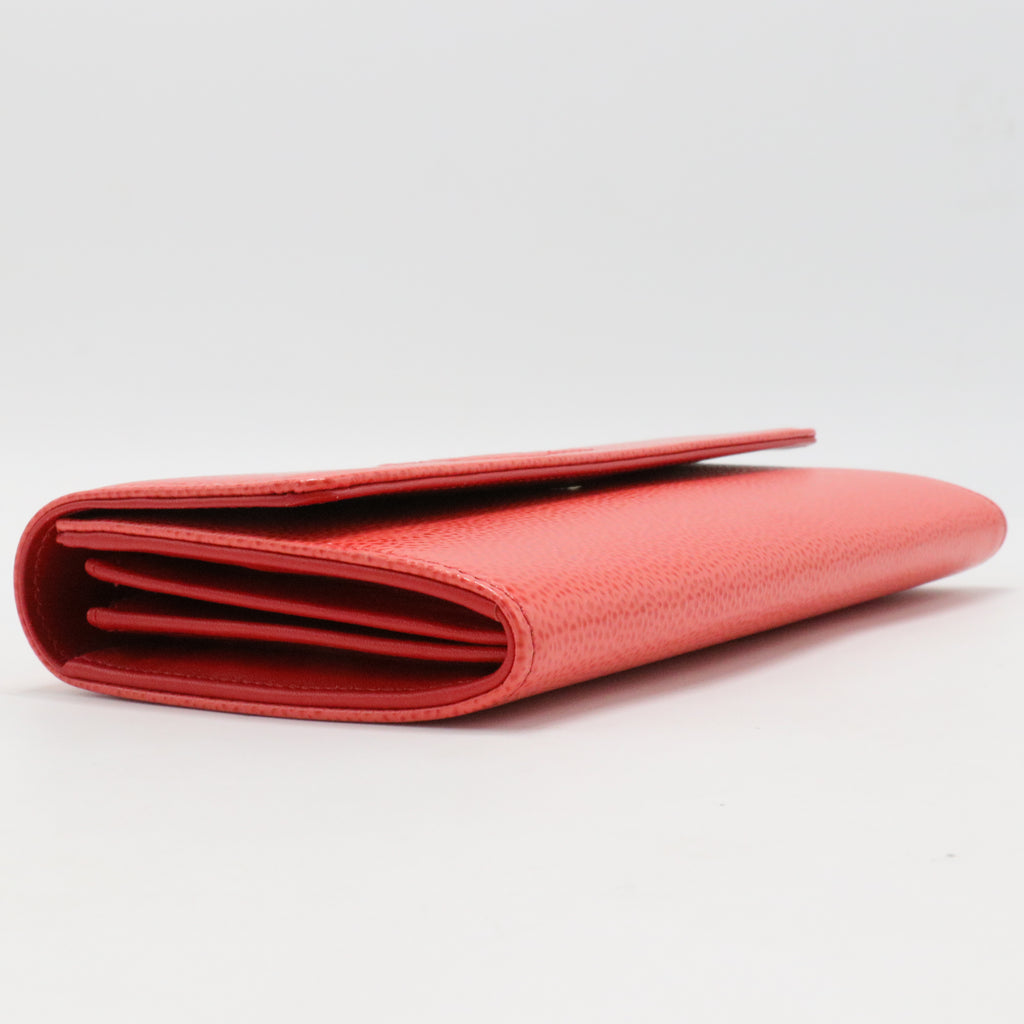 Caviar Leather CC Timeless Flap Wallet Long