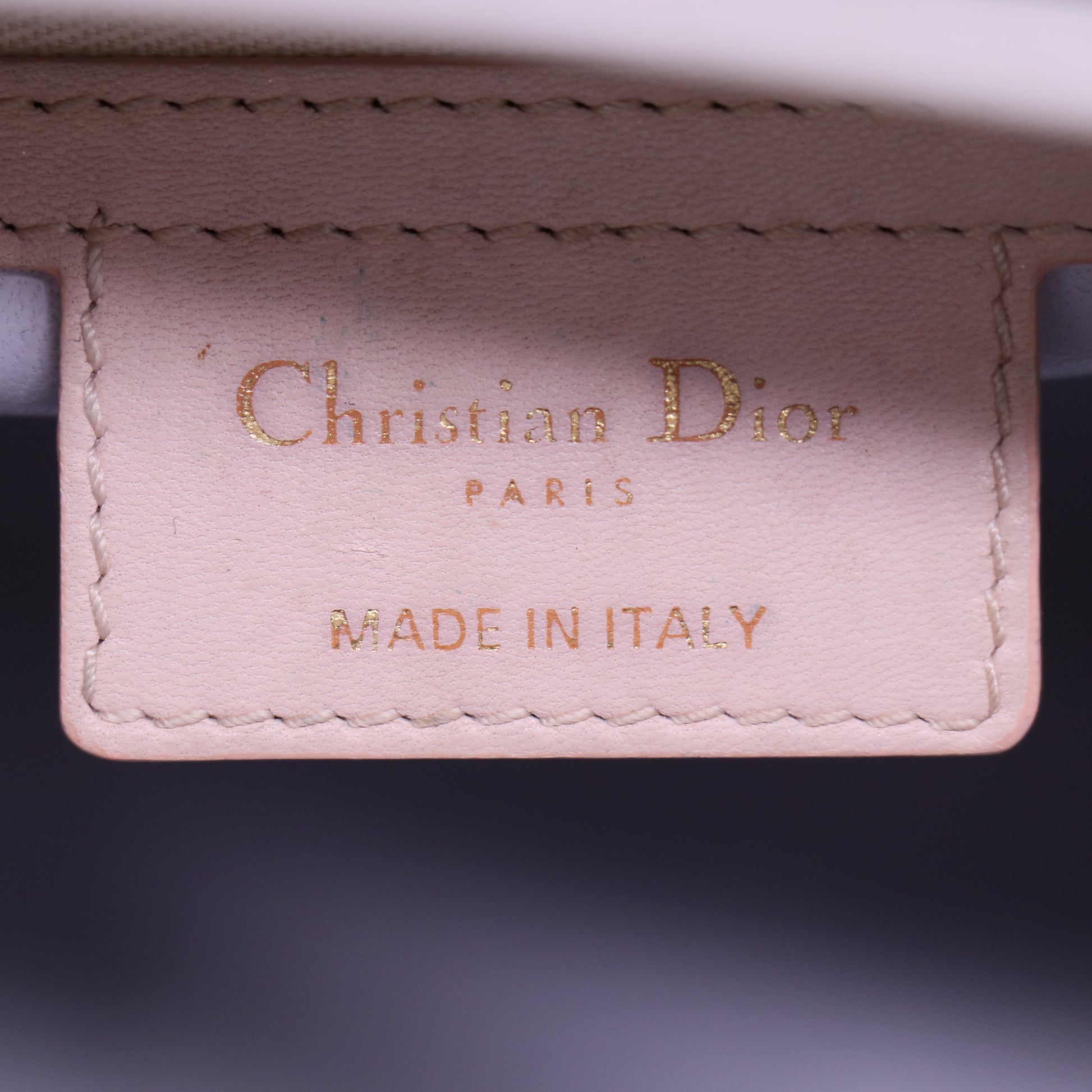 Christian Dior Bi-Color Special Edition Dior Lady Large Cannage Shoulder Bag Leather Pink  Twins LDJ3791
