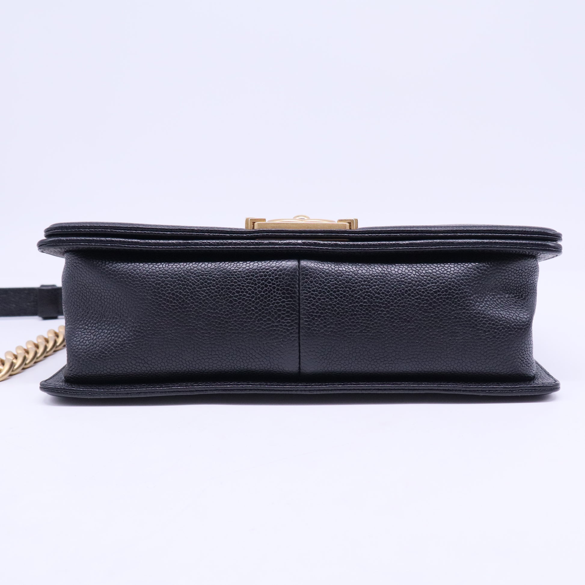 Boy Flap Bag Quilted Caviar B20651