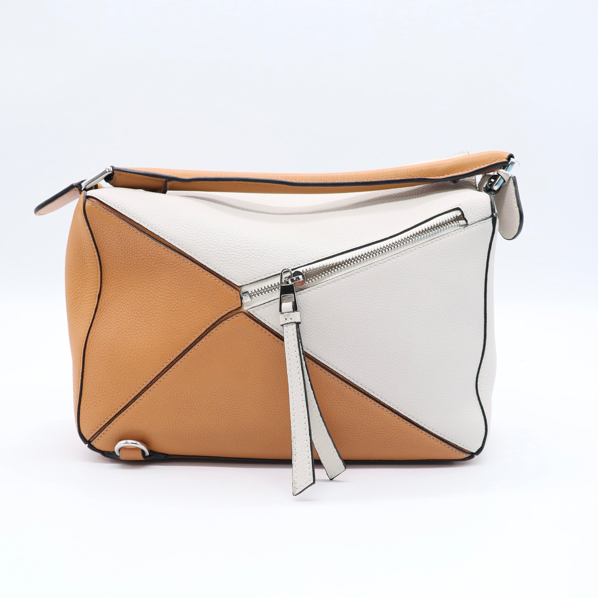 Puzzle Handbag in leather Medium Twins LDJ3267