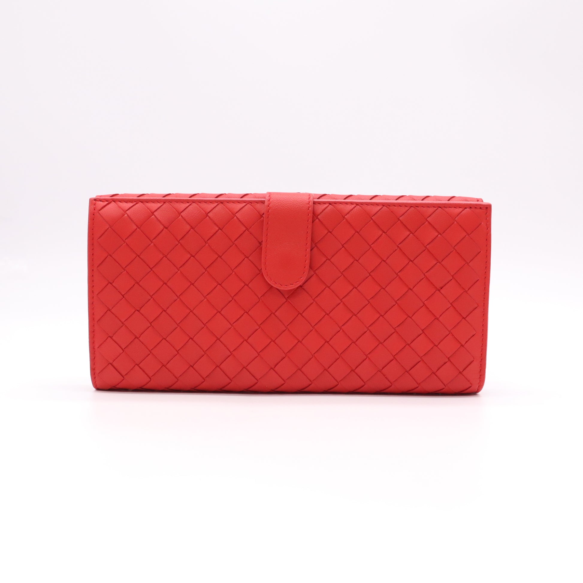 Bottega Veneta Nappa Leather Intrecciato Continental Flap Wallet W22263