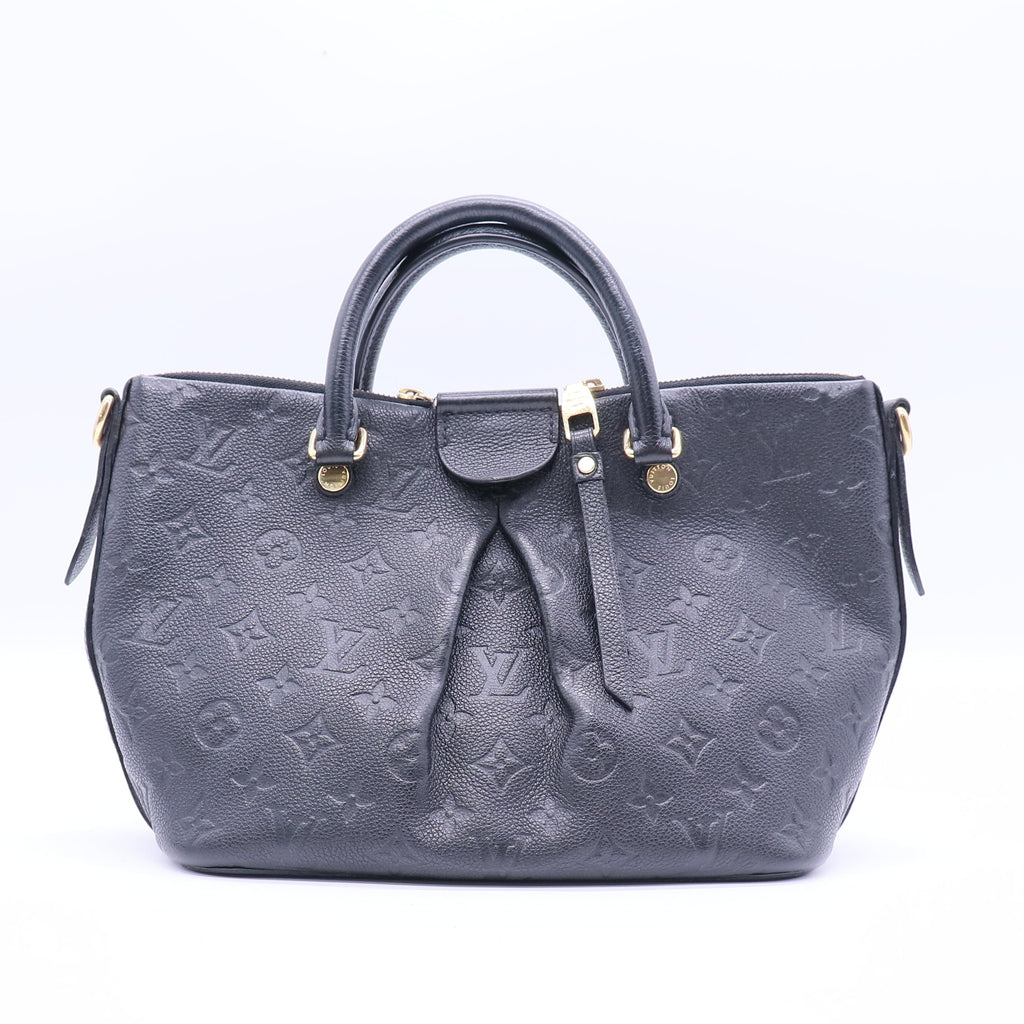 Louis Vuitton Black Monogram Empreinte Mazarine MM Bag (Cruise 2016 Collection) Twins LDJ3790
