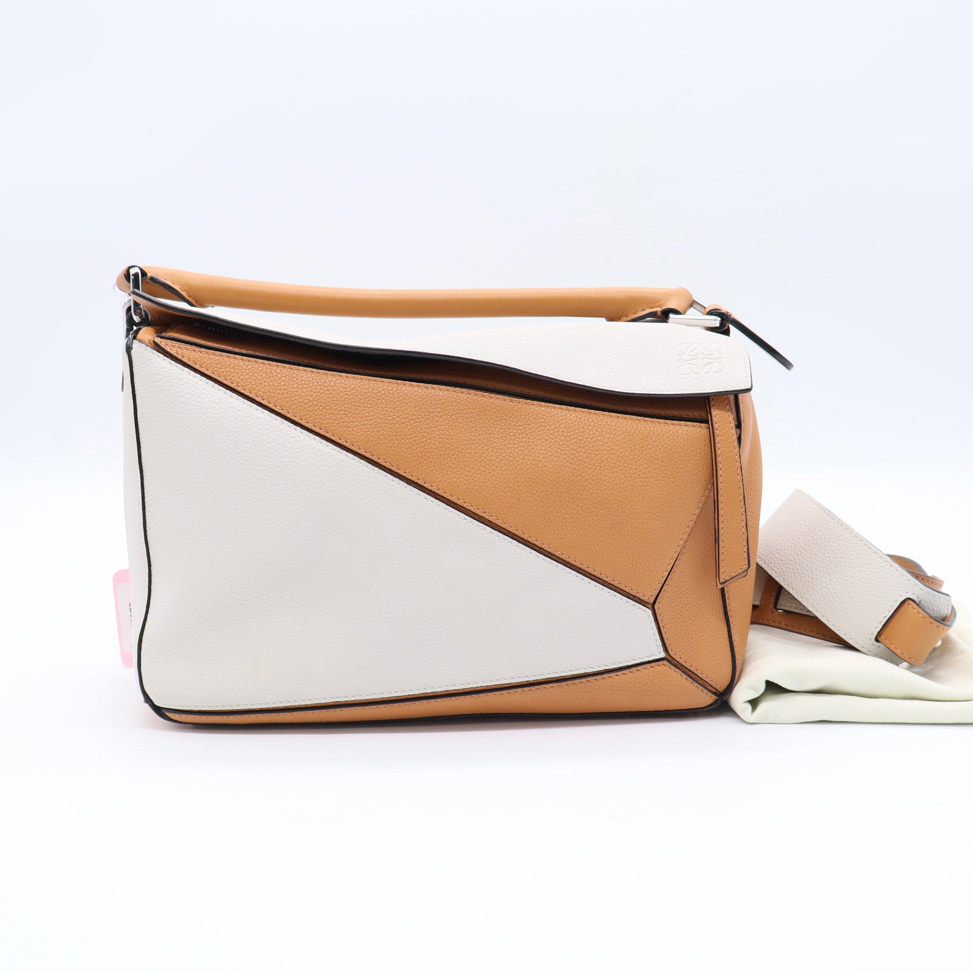 Puzzle Handbag in leather Medium Twins LDJ3267