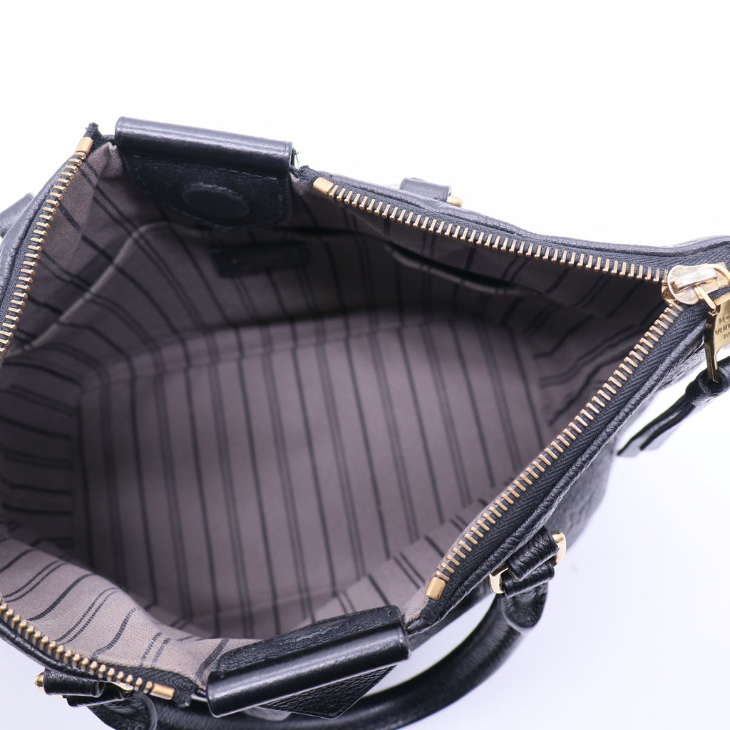 Louis Vuitton Black Monogram Empreinte Mazarine MM Bag (Cruise 2016 Collection) Twins LDJ3790