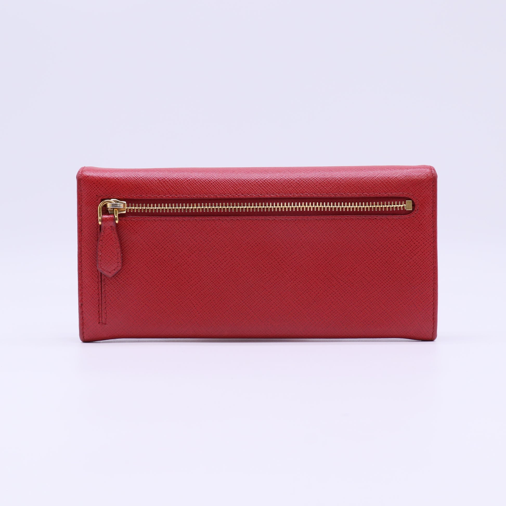 Prada Saffiano Metal Continental Flap Wallet W22183