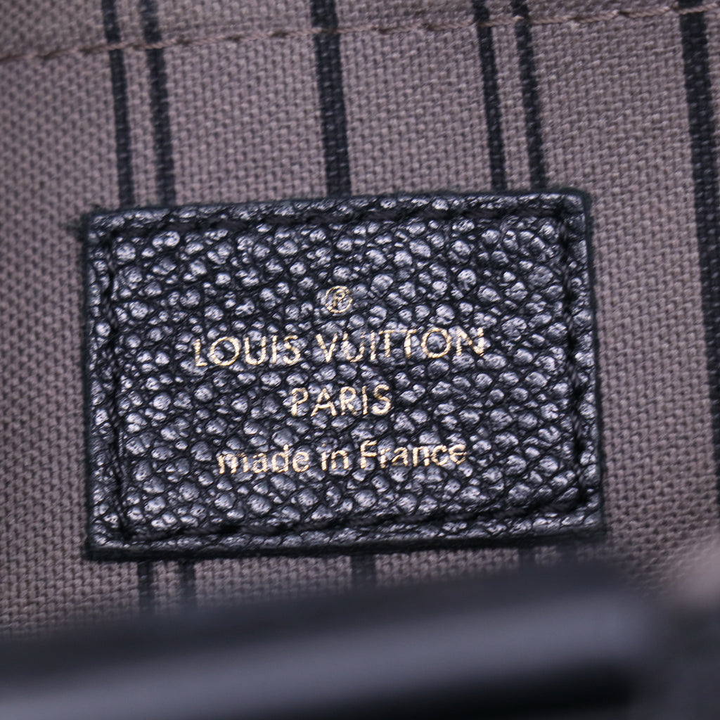 Louis Vuitton Black Monogram Empreinte Mazarine MM Bag (Cruise 2016 Collection) Twins LDJ3790
