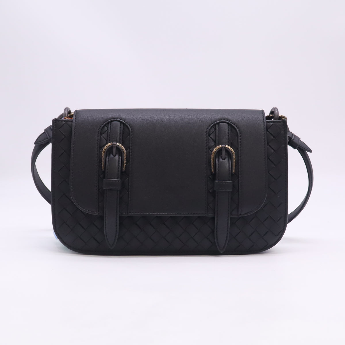 Bottega Veneta Intrecciato Doppia Flap Bag Twins LDJ6376