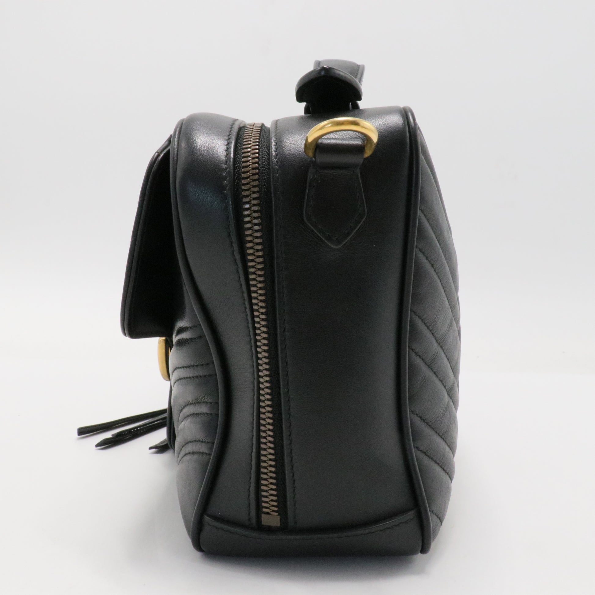 GG Marmont Zip Around Top Handle Camera Bag Small