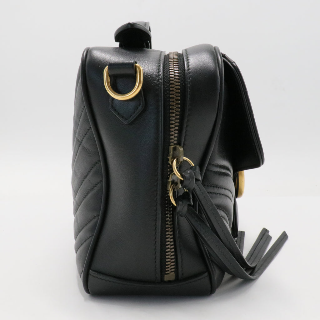 GG Marmont Zip Around Top Handle Camera Bag Small