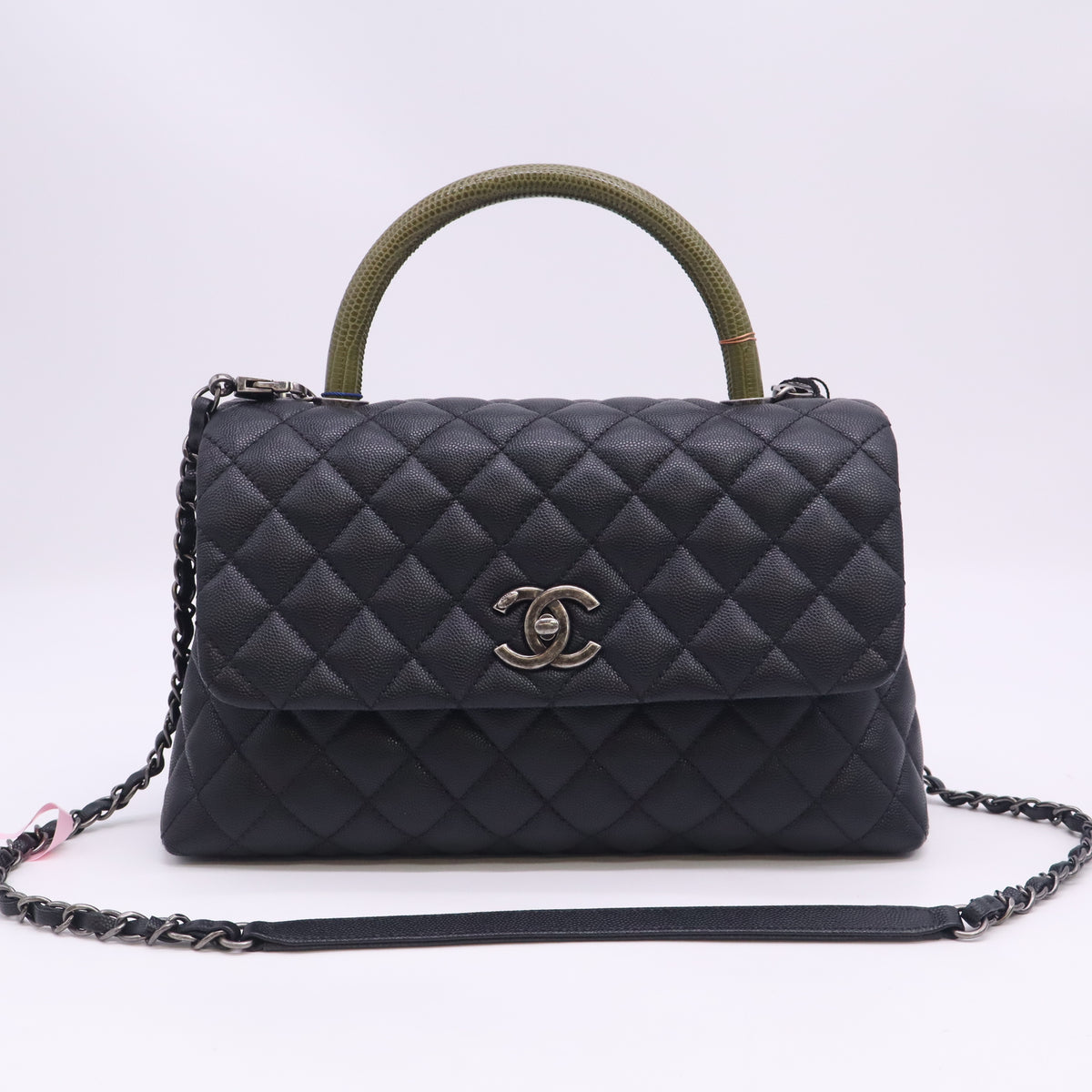 Chanel Caviar Quilted Coco Handle Bag Twins LDJ6372