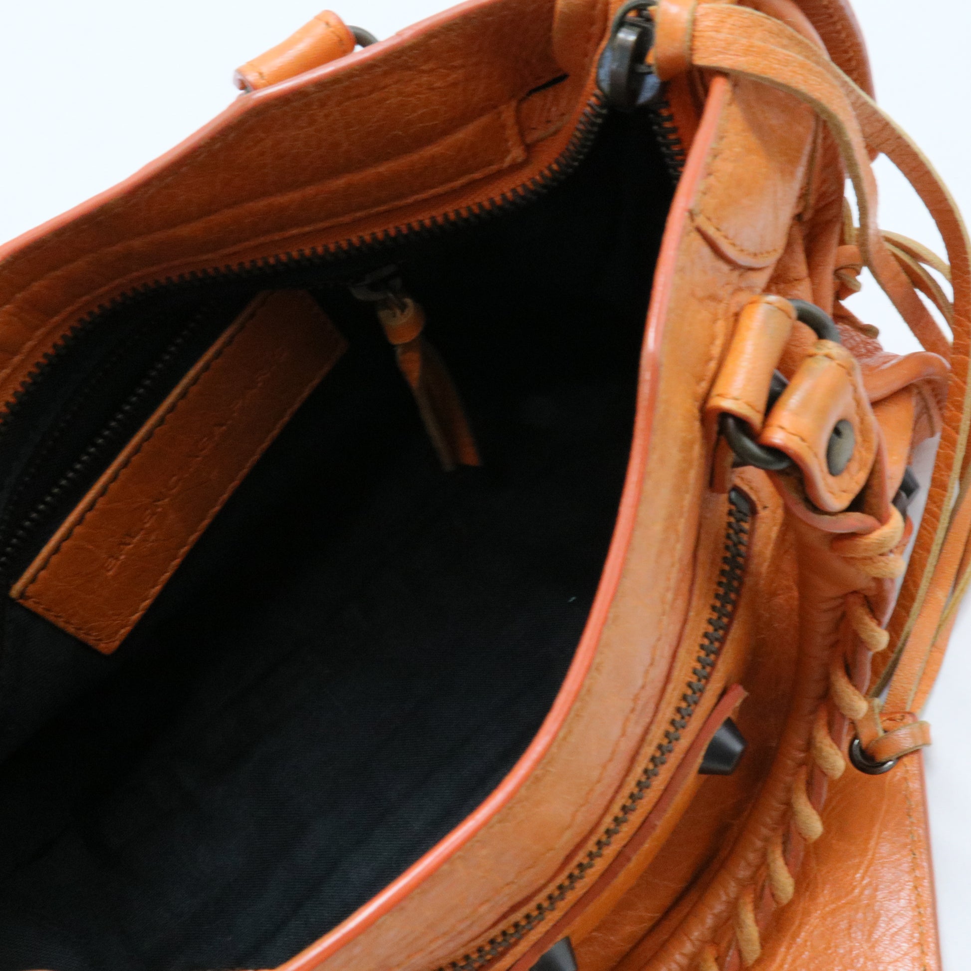 Sunset Top Handle Shoulder Bag Leather twins