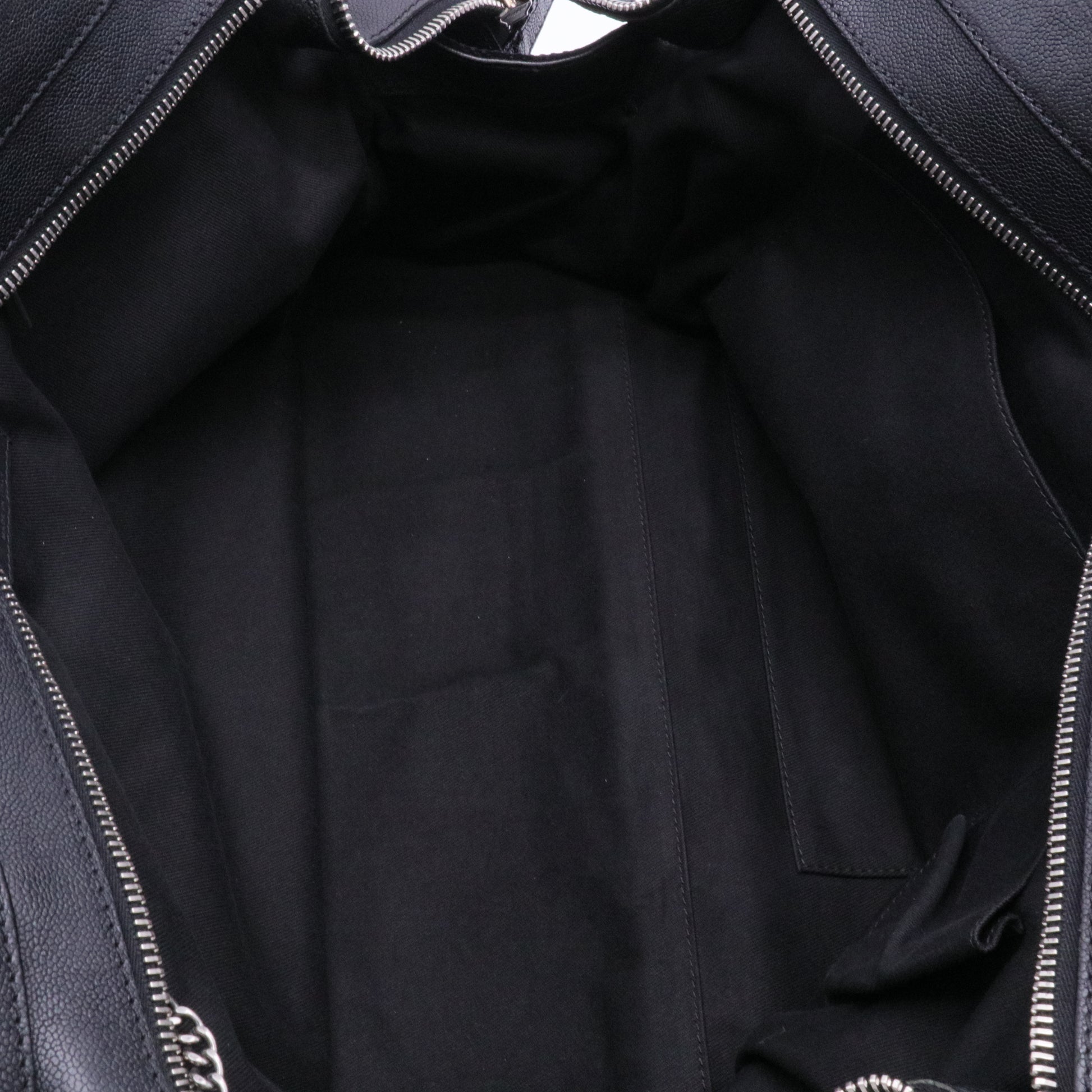 Black Sports Line Nylon Duffle Bag