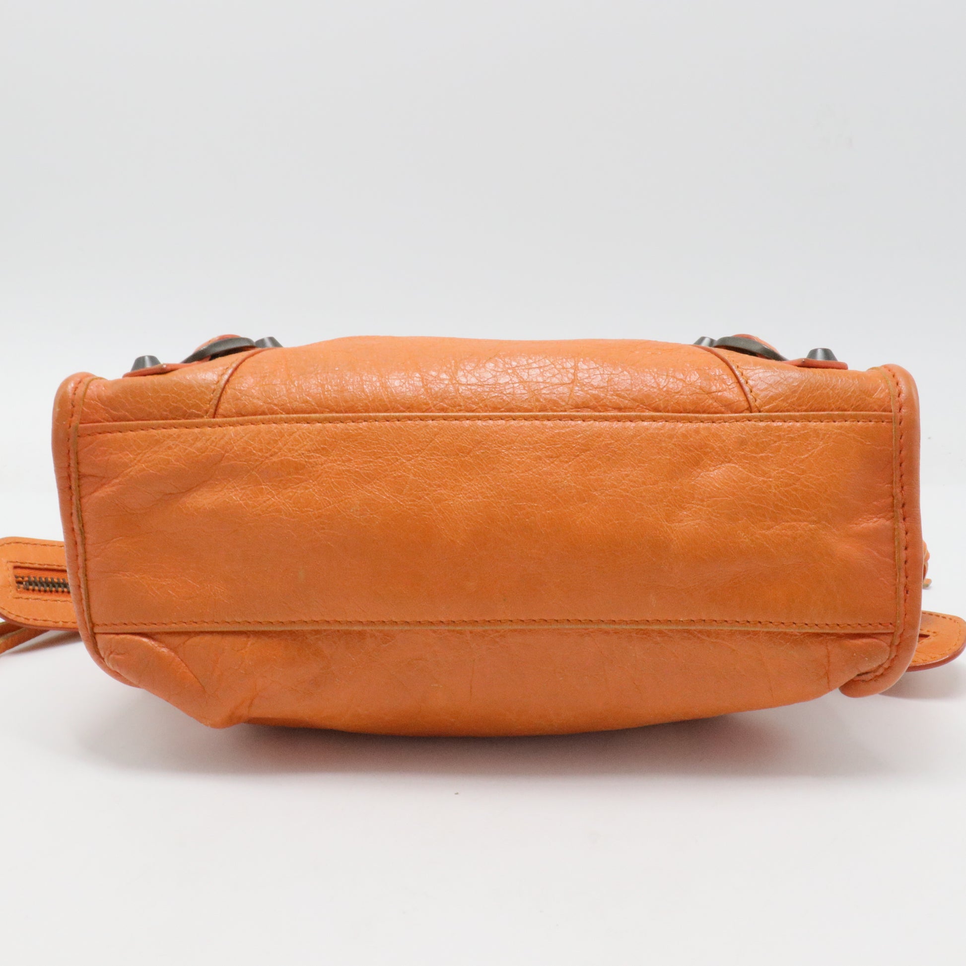 Sunset Top Handle Shoulder Bag Leather twins
