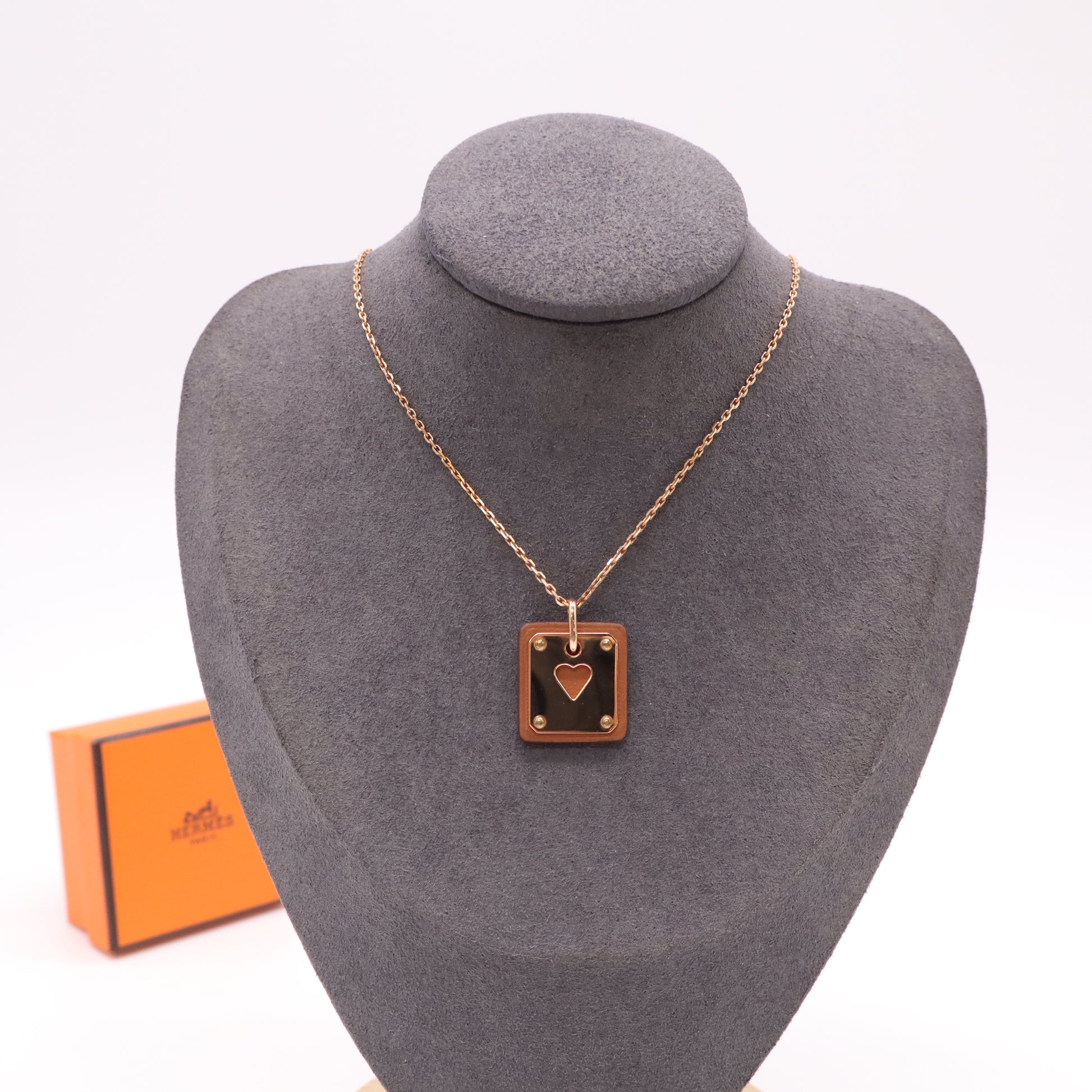 Hermès "As de Coeur" Pendant Necklace W22258