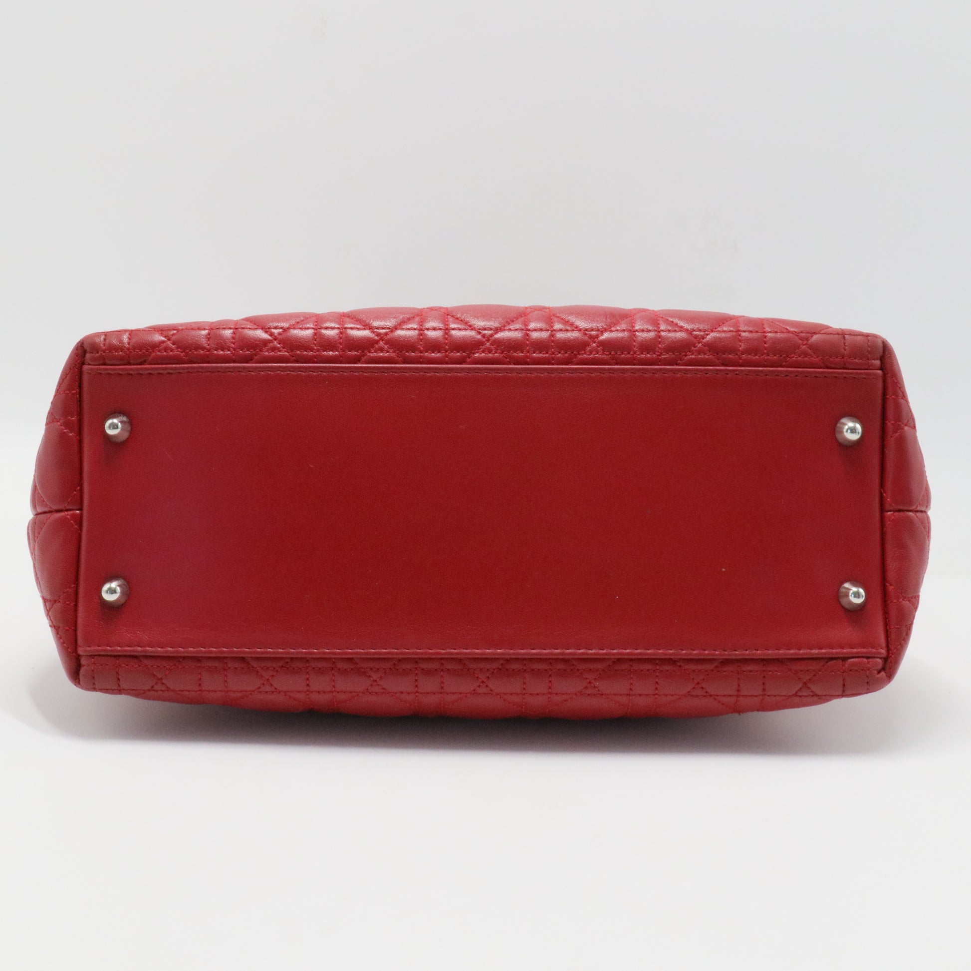 Lady Dior Soft Large Cannage Tote Red