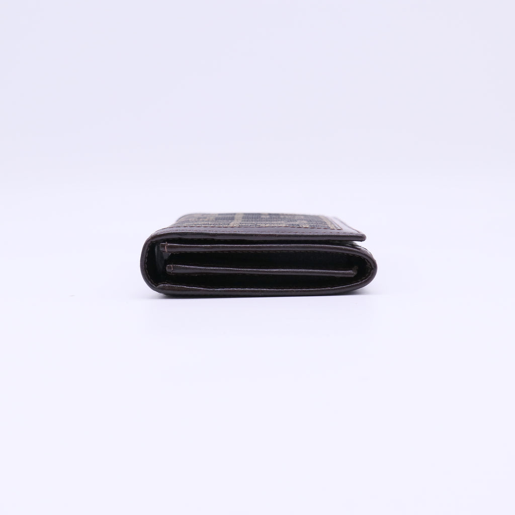 Fendi Zucca Canvas Continental Flap Wallet W22206