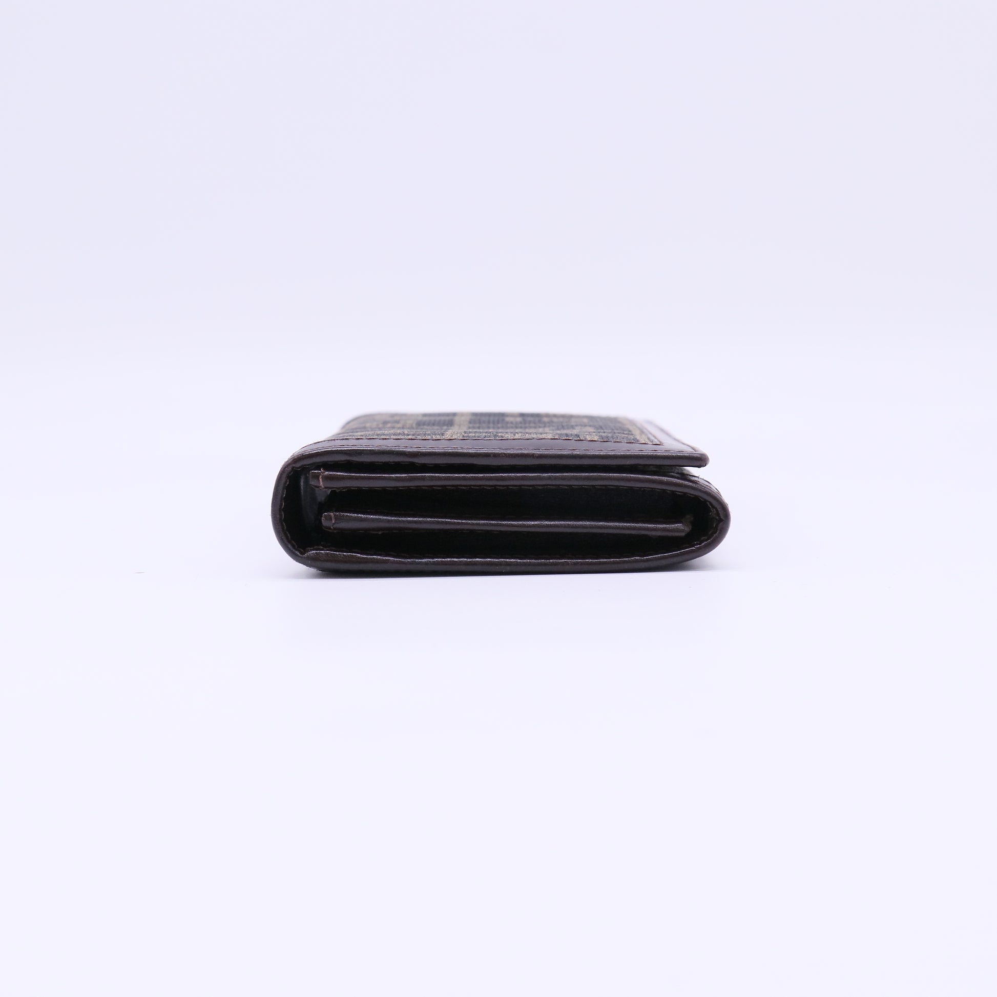 Fendi Zucca Canvas Continental Flap Wallet W22206