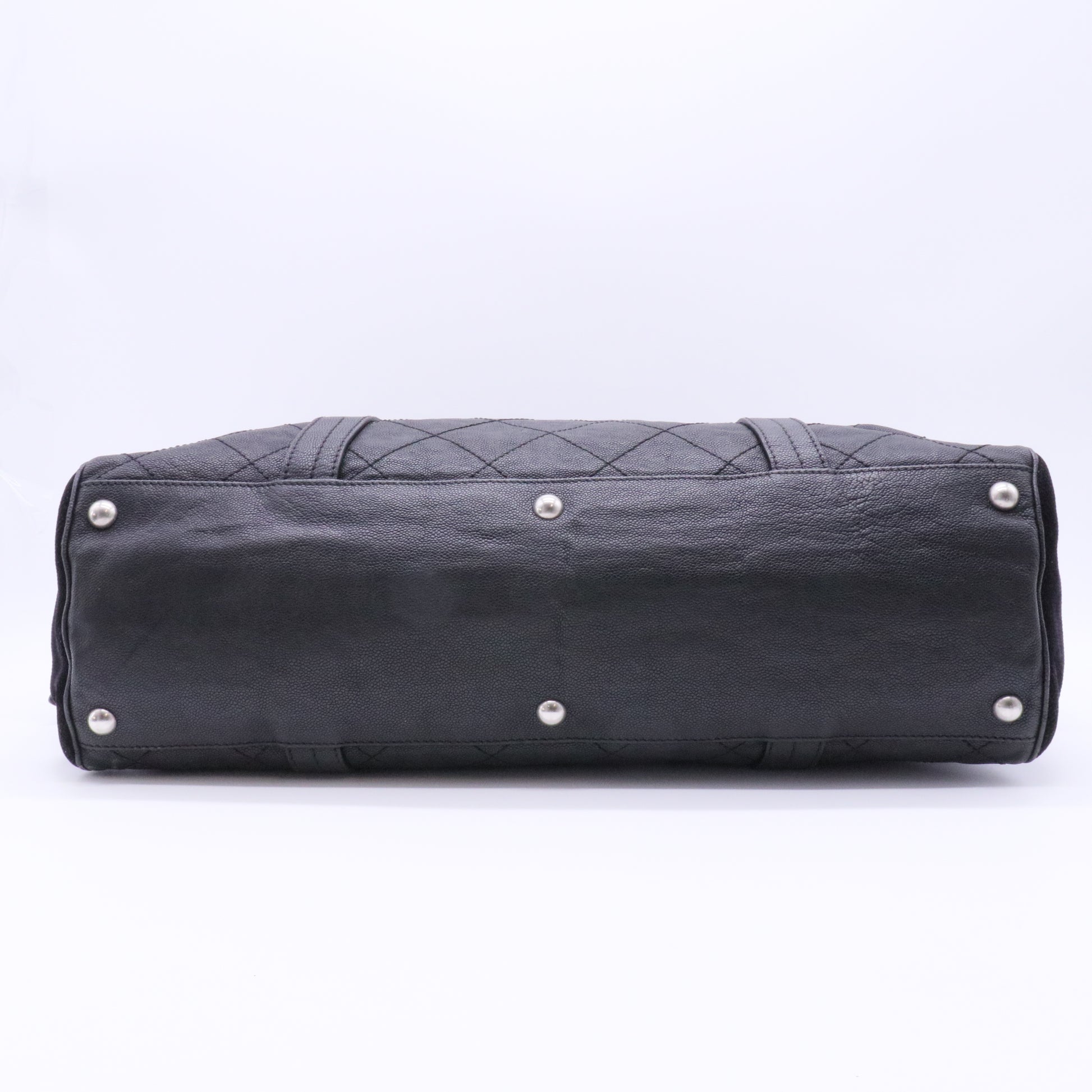 Black Sports Line Nylon Duffle Bag