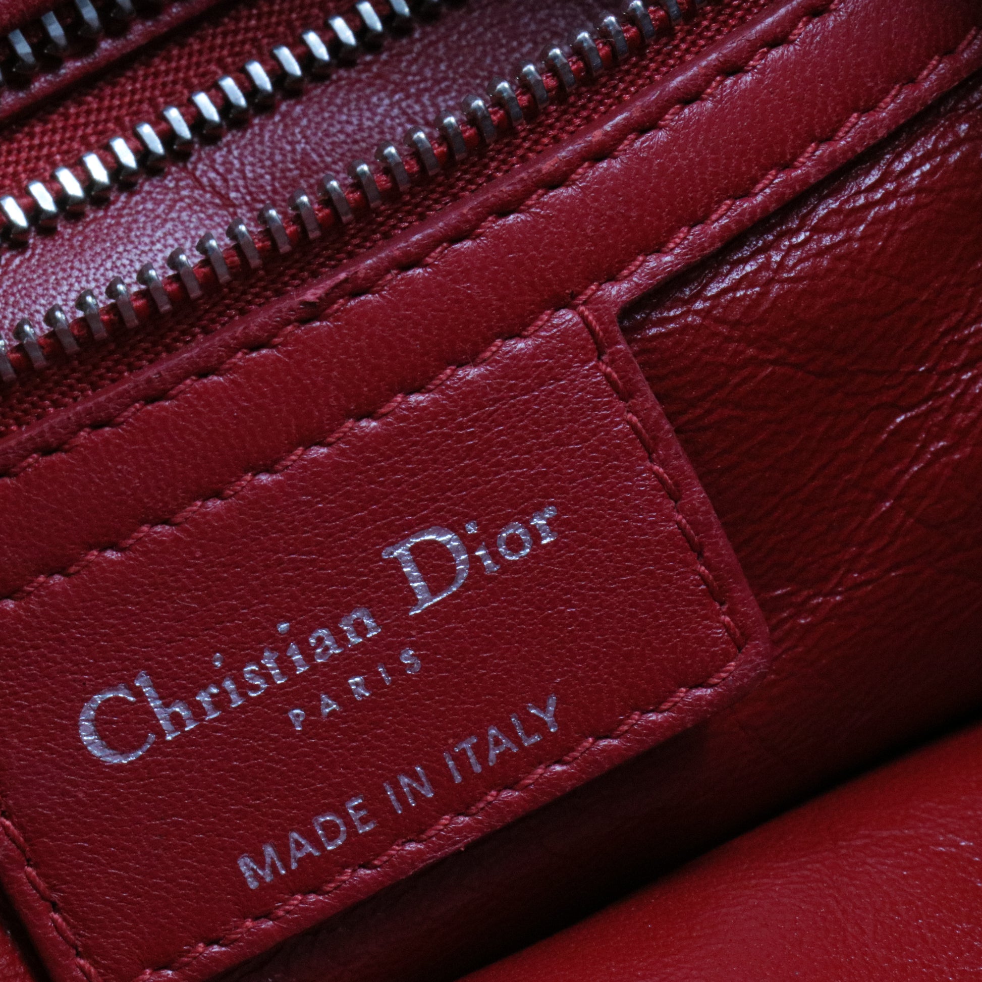 Lady Dior Soft Large Cannage Tote Red