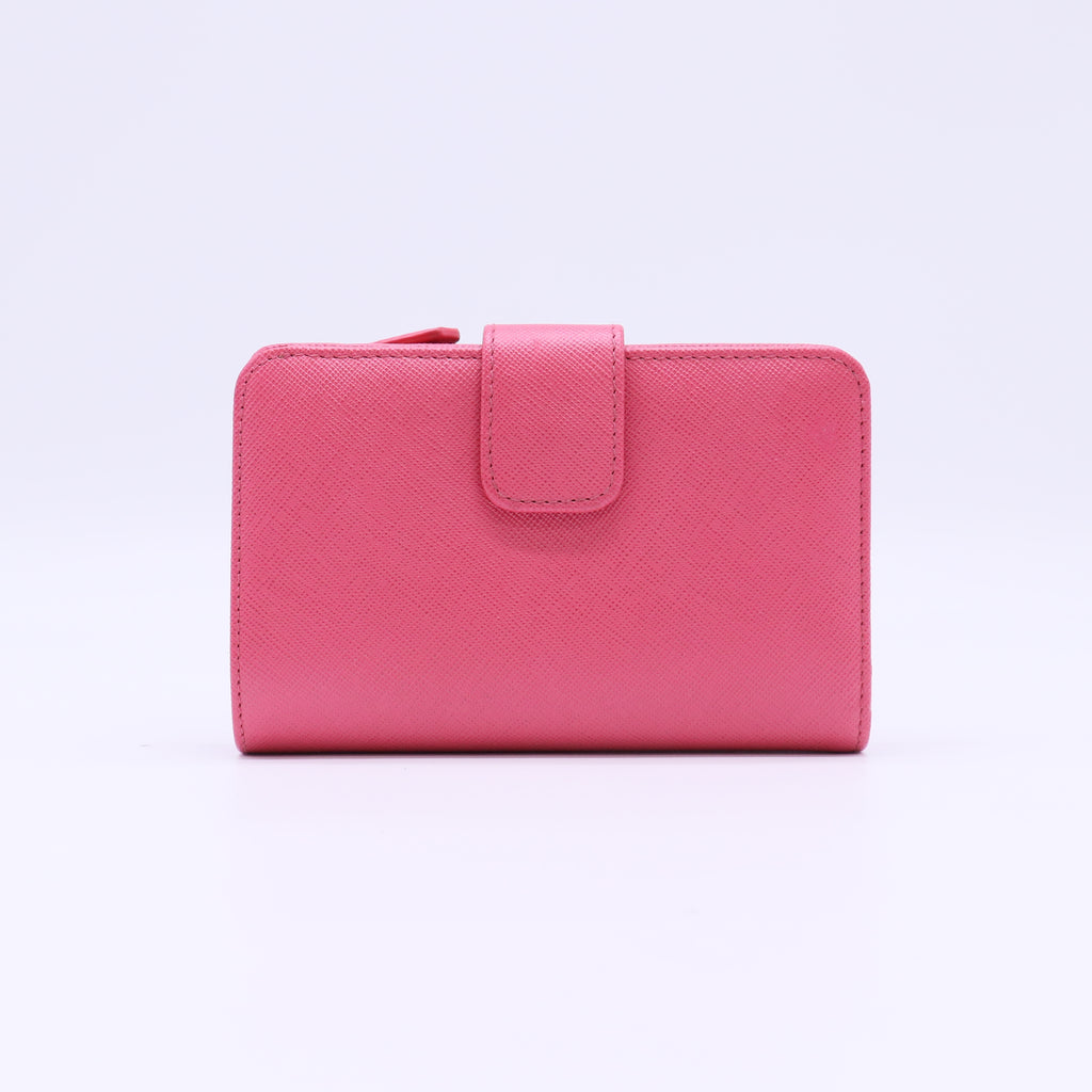 Prada Saffiano Metal Compact Wallet W22172