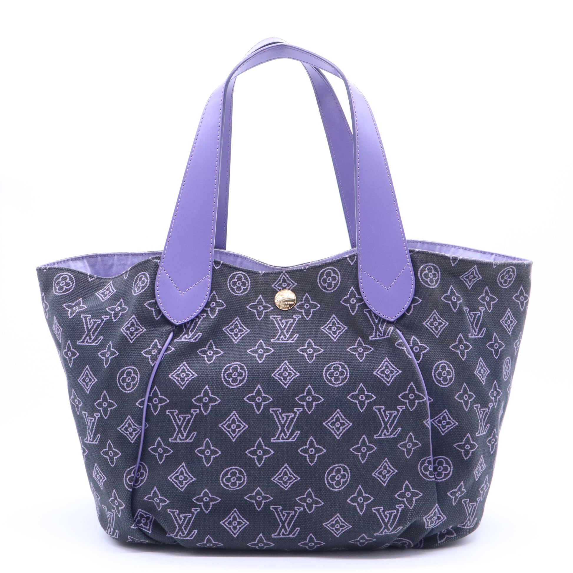 Limited Edition Navy Canvas Cabas Ipanema GM Bag B20769