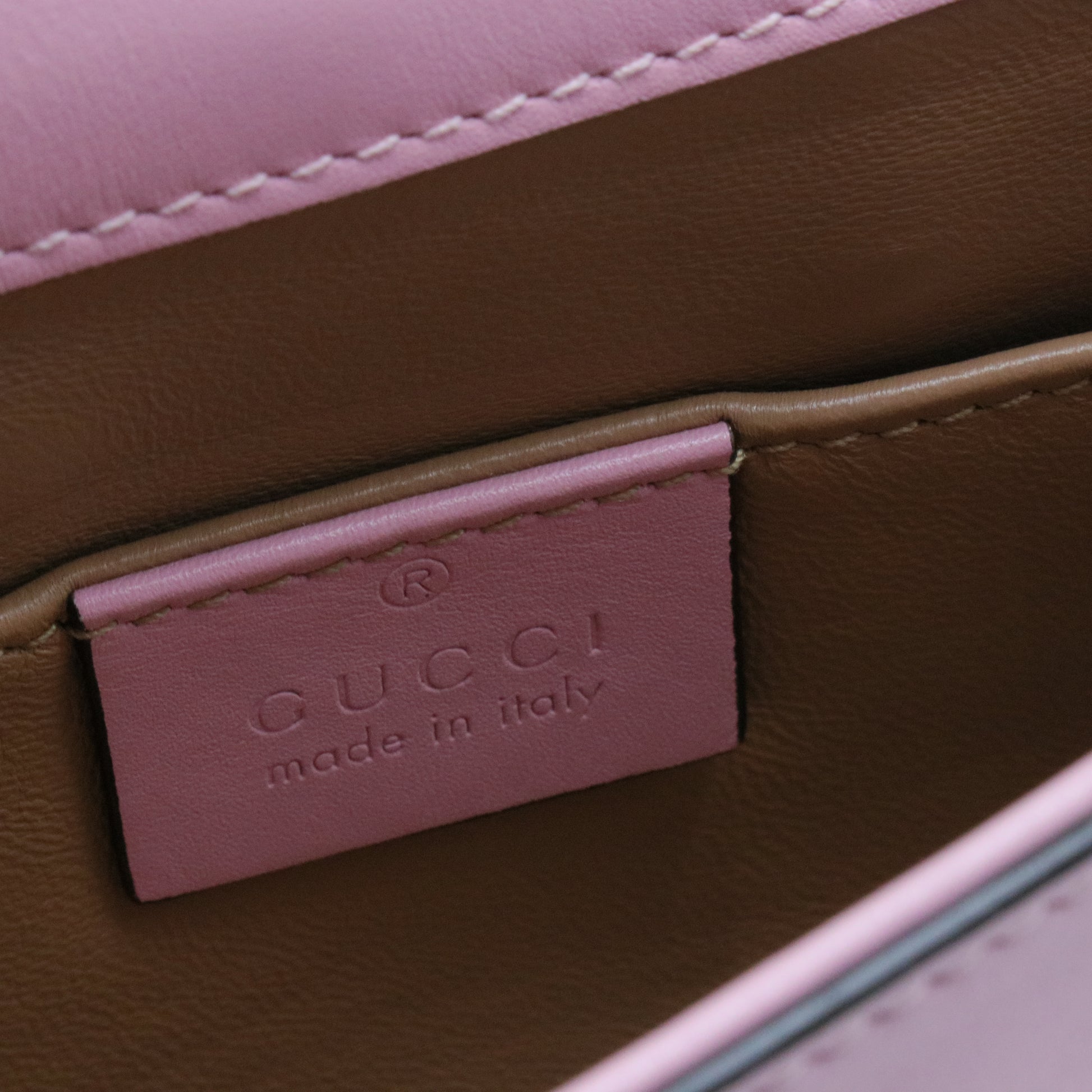 Nappa Pearl Studded Mini Queen Margaret Broadway Shoulder Bag Sugar Pink