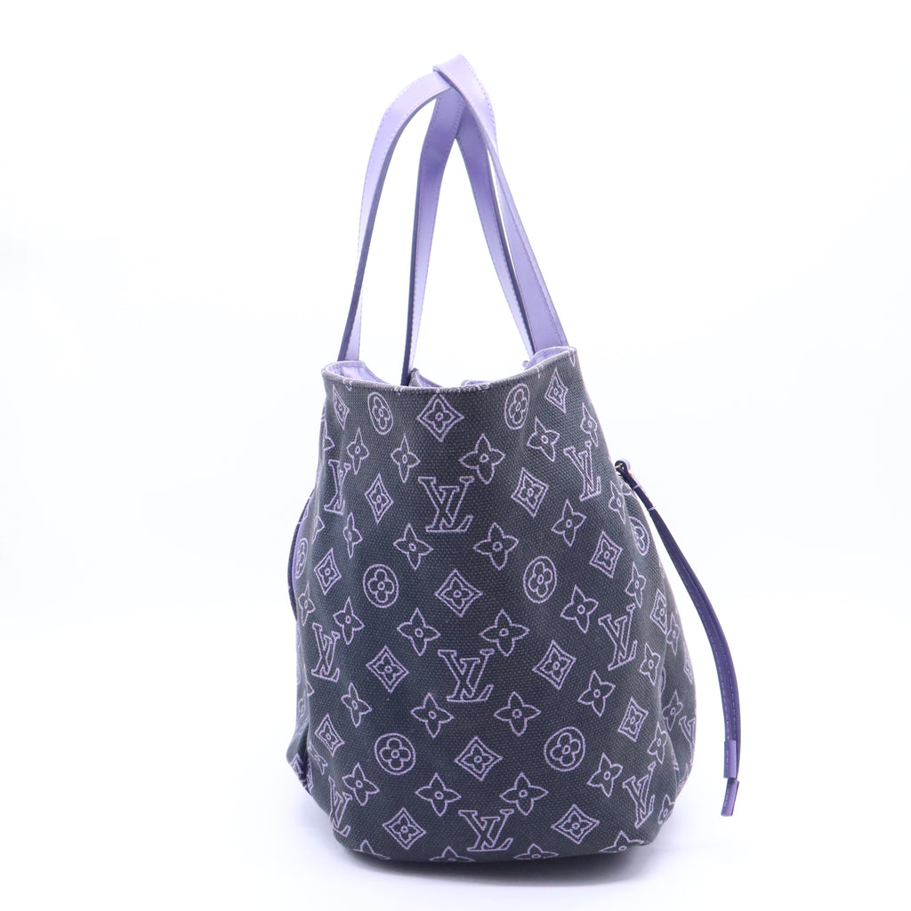 Limited Edition Navy Canvas Cabas Ipanema GM Bag B20769
