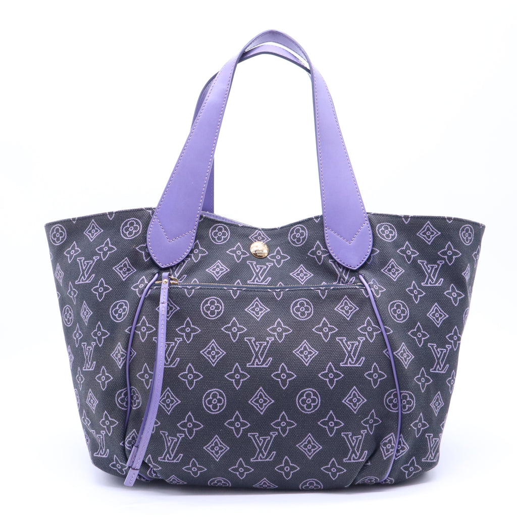 Limited Edition Navy Canvas Cabas Ipanema GM Bag B20769
