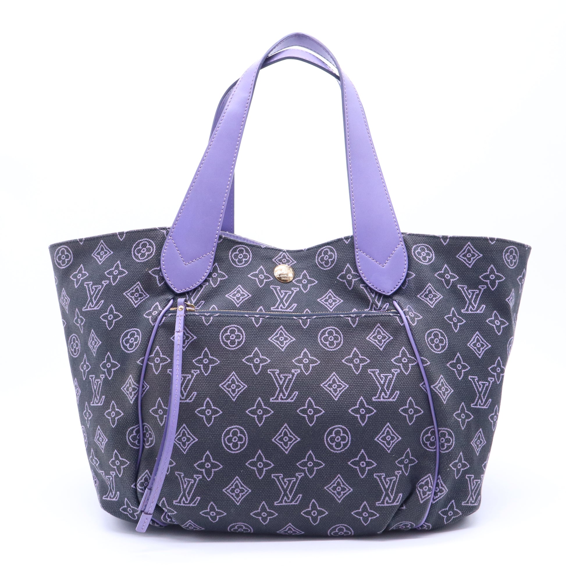 Limited Edition Navy Canvas Cabas Ipanema GM Bag B20769