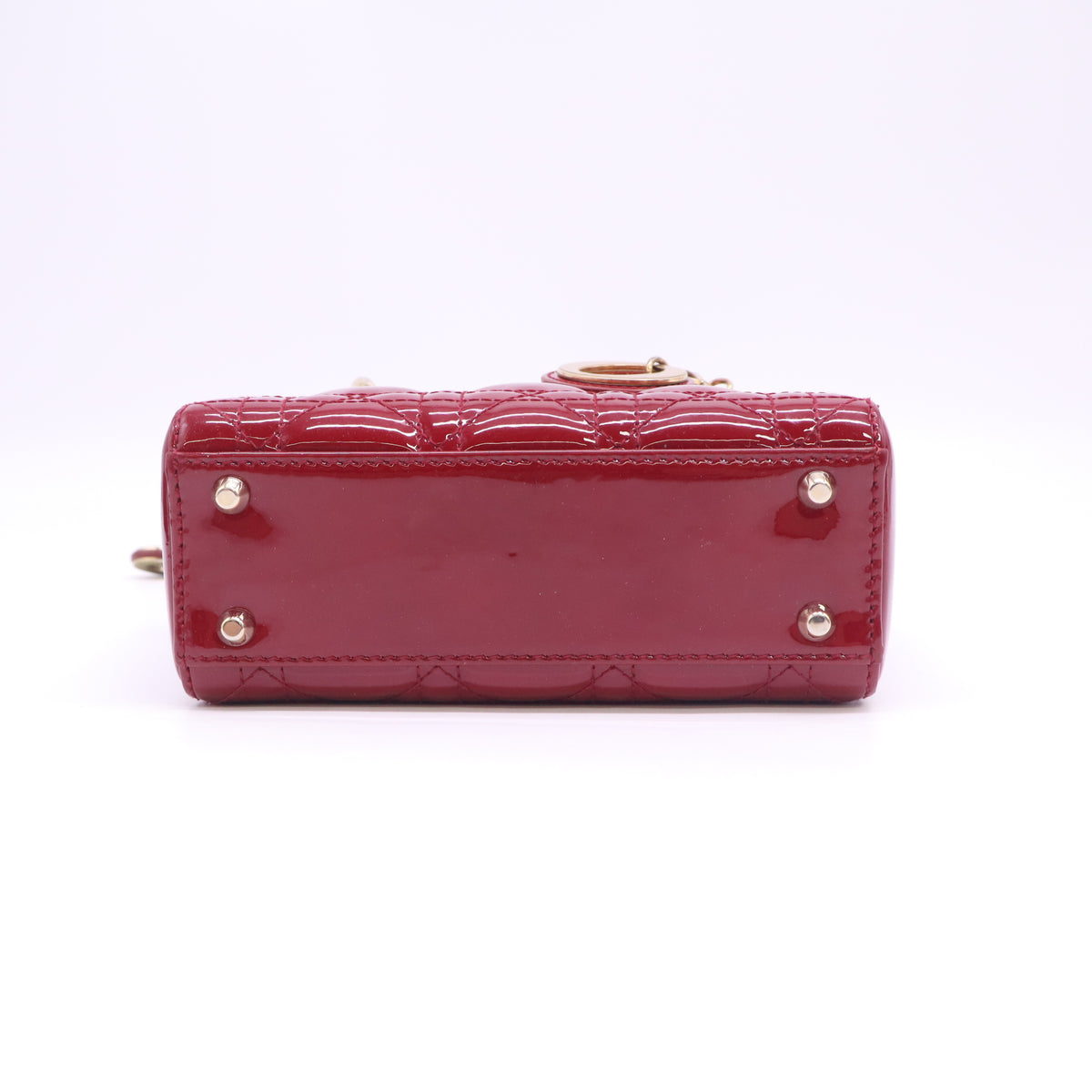 Patent Leather Mini Patent Cannage Lady Dior B24423