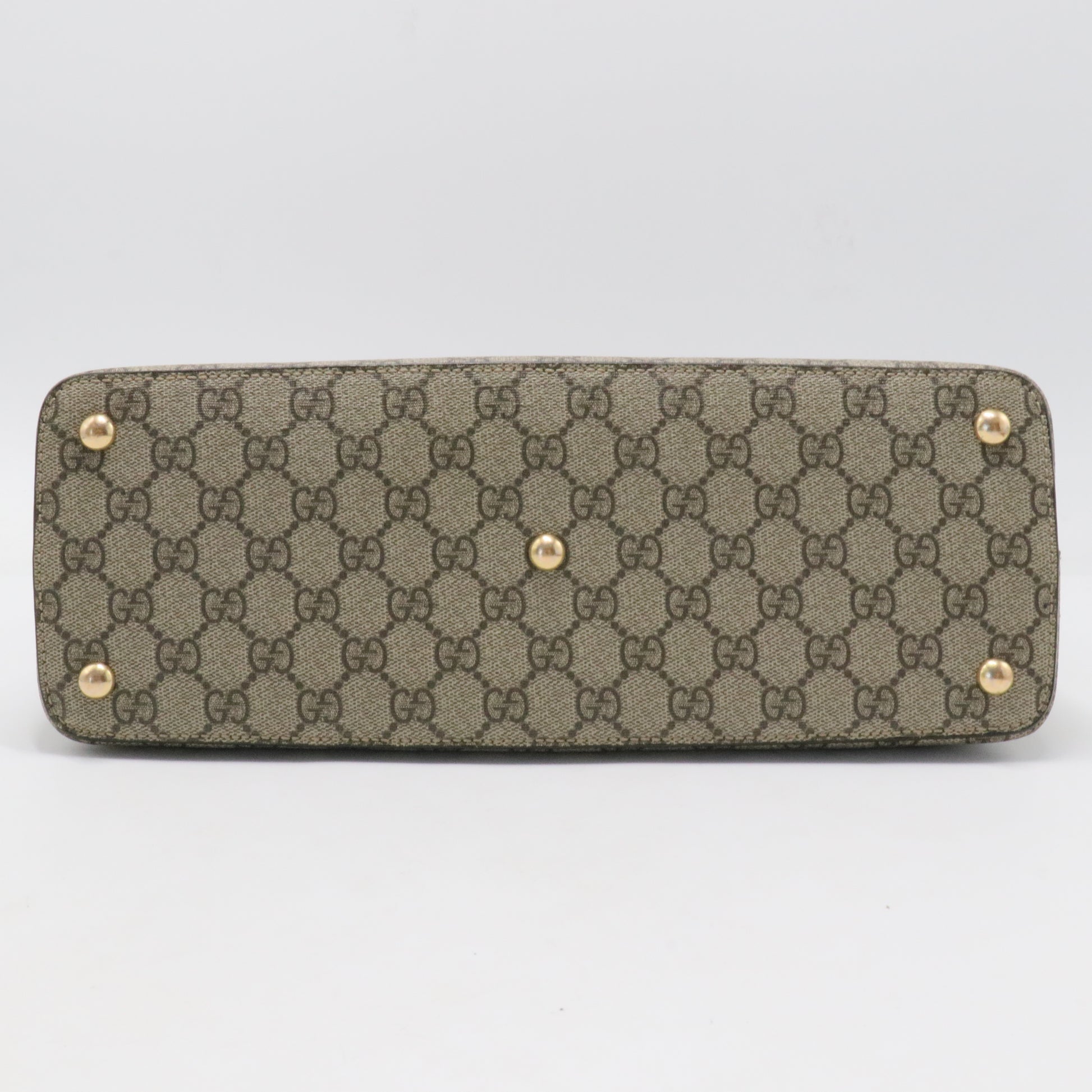 Gucci Beige Pink Leather and PVC Tote and Shoulder Bag
