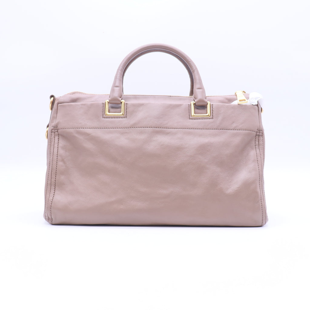 Side Pocket Convertible Tote Vitello Daino B21255