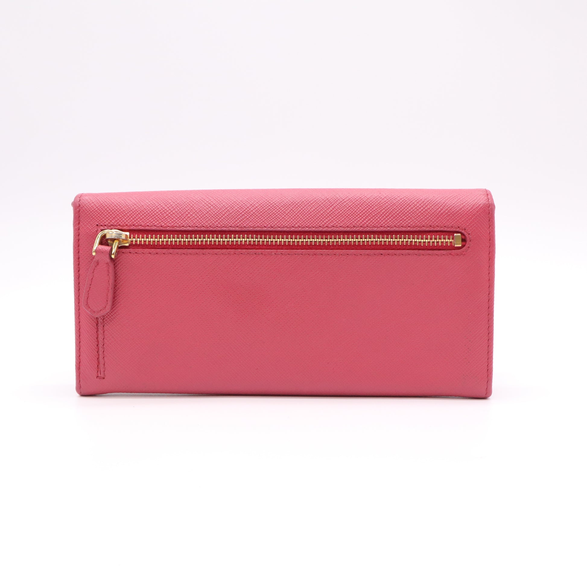 Prada Saffiano Metal Continental Flap Wallet W22202