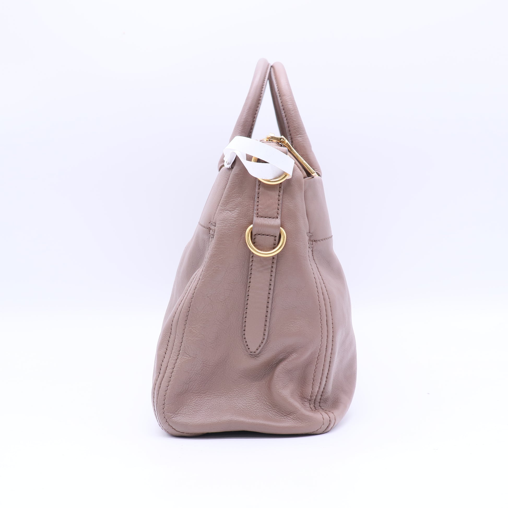 Side Pocket Convertible Tote Vitello Daino B21255