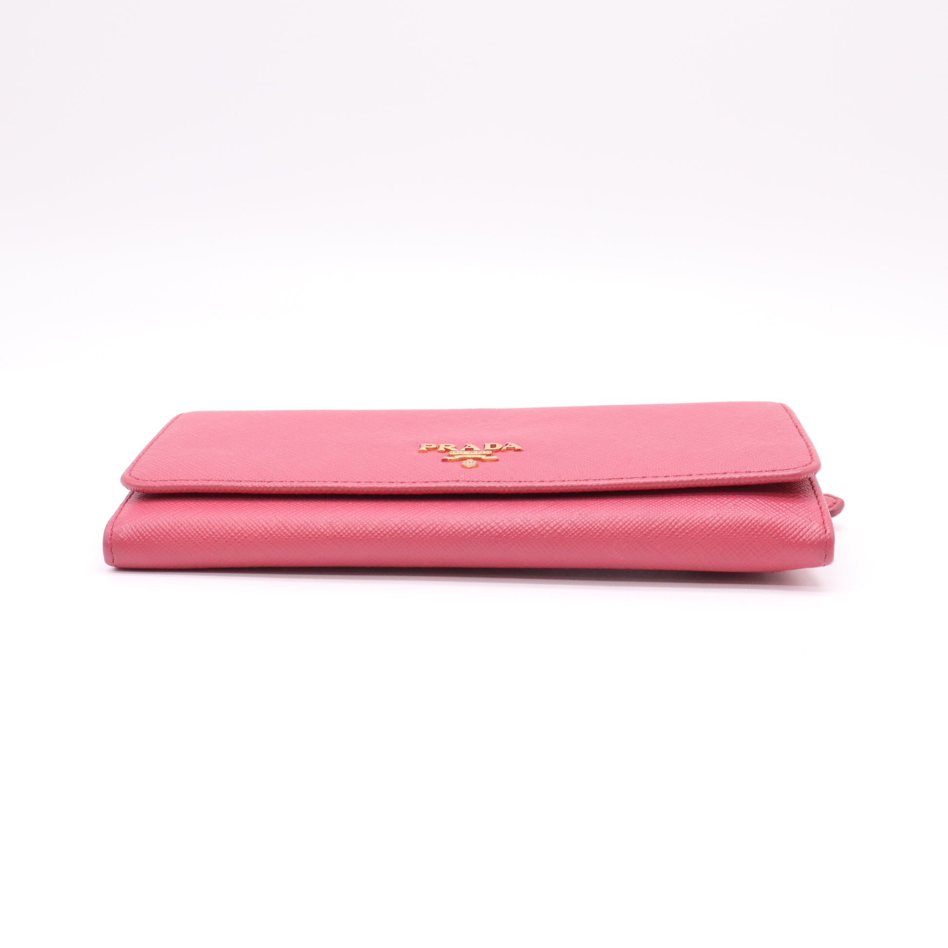Prada Saffiano Metal Continental Flap Wallet W22202