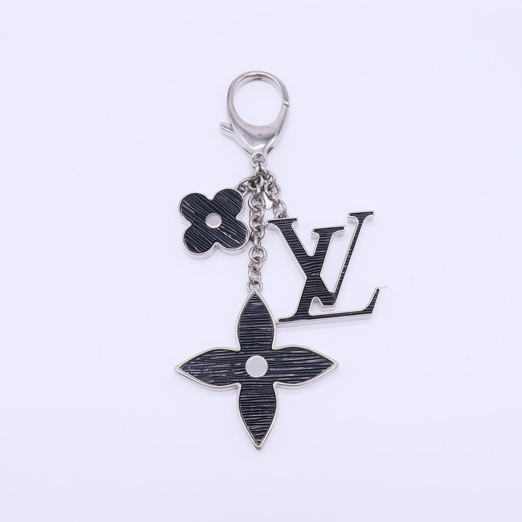 Louis Vuitton Black Fleur d'Epi Bag Charm W22221