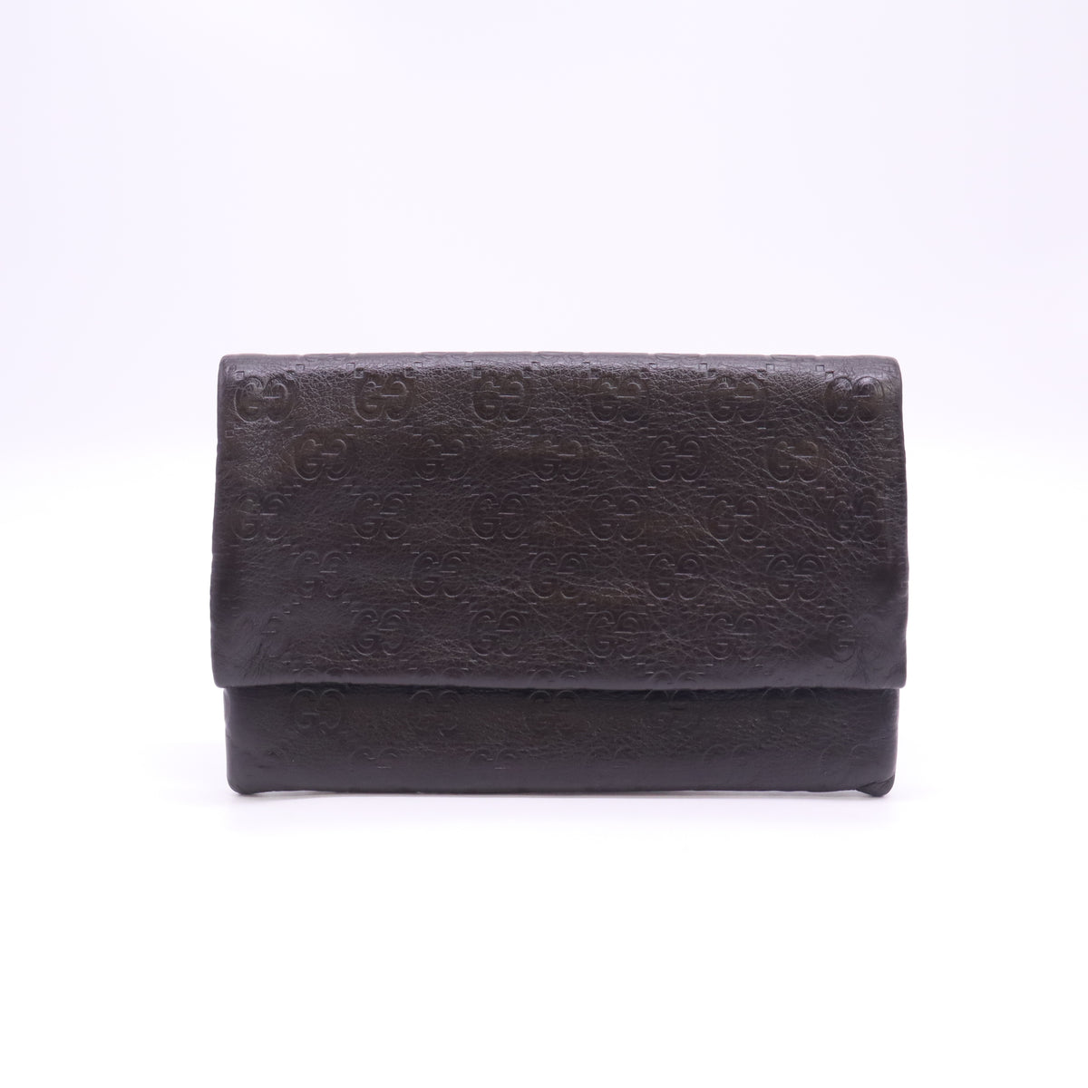 Gucci Guccissima Leather Continental Flap Wallet W23264