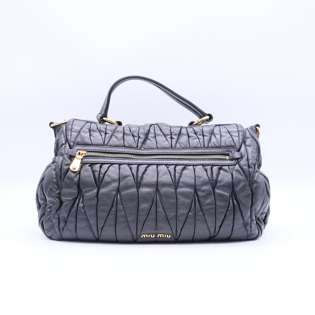 Miu Miu Matelasse Turn-Lock Tote B21087