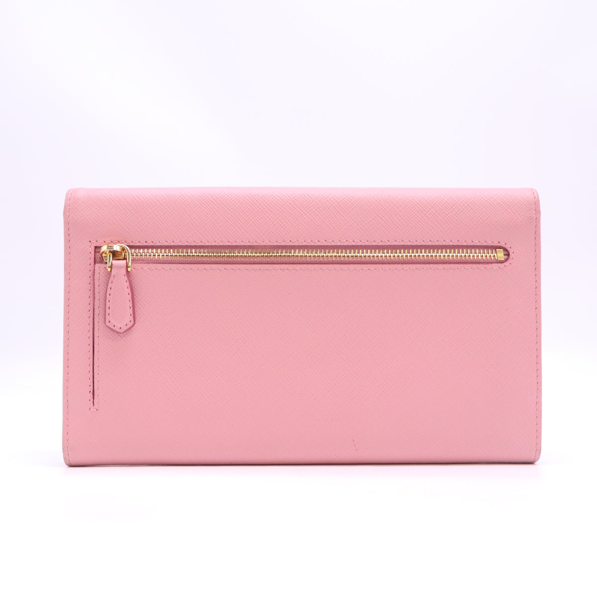 Prada Saffiano Metal Bar Continental Flap Wallet W23321