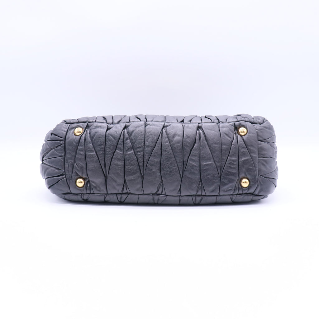 Miu Miu Matelasse Turn-Lock Tote B21087