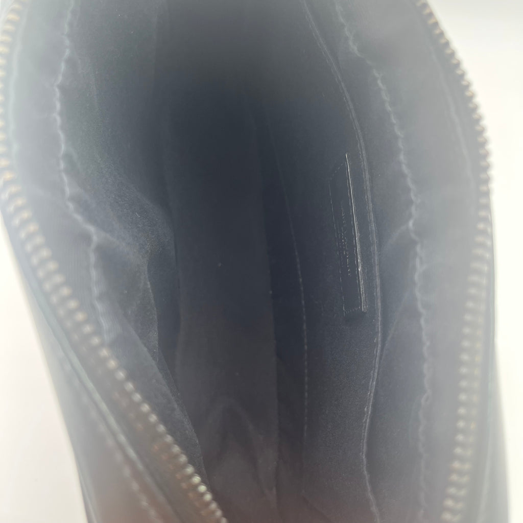 Calfskin Matelasse Monogram Monochrome Lou Camera Bag Black twins