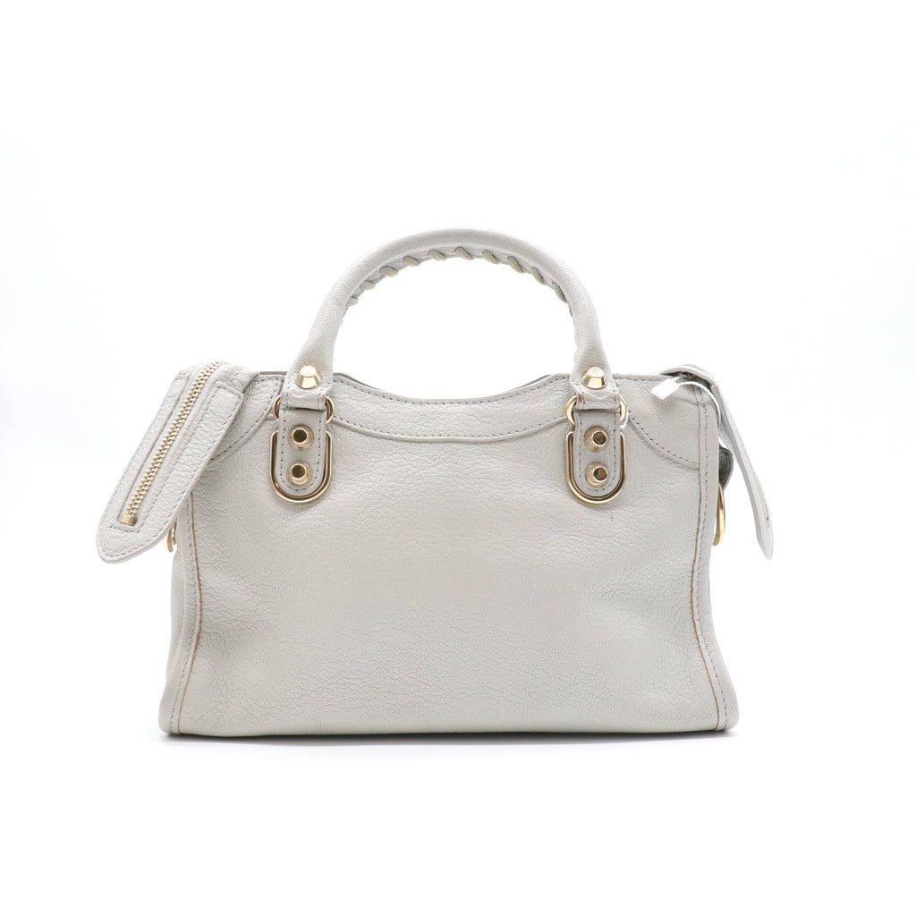 City Classic Metallic Edge Bag Leather Mini twins