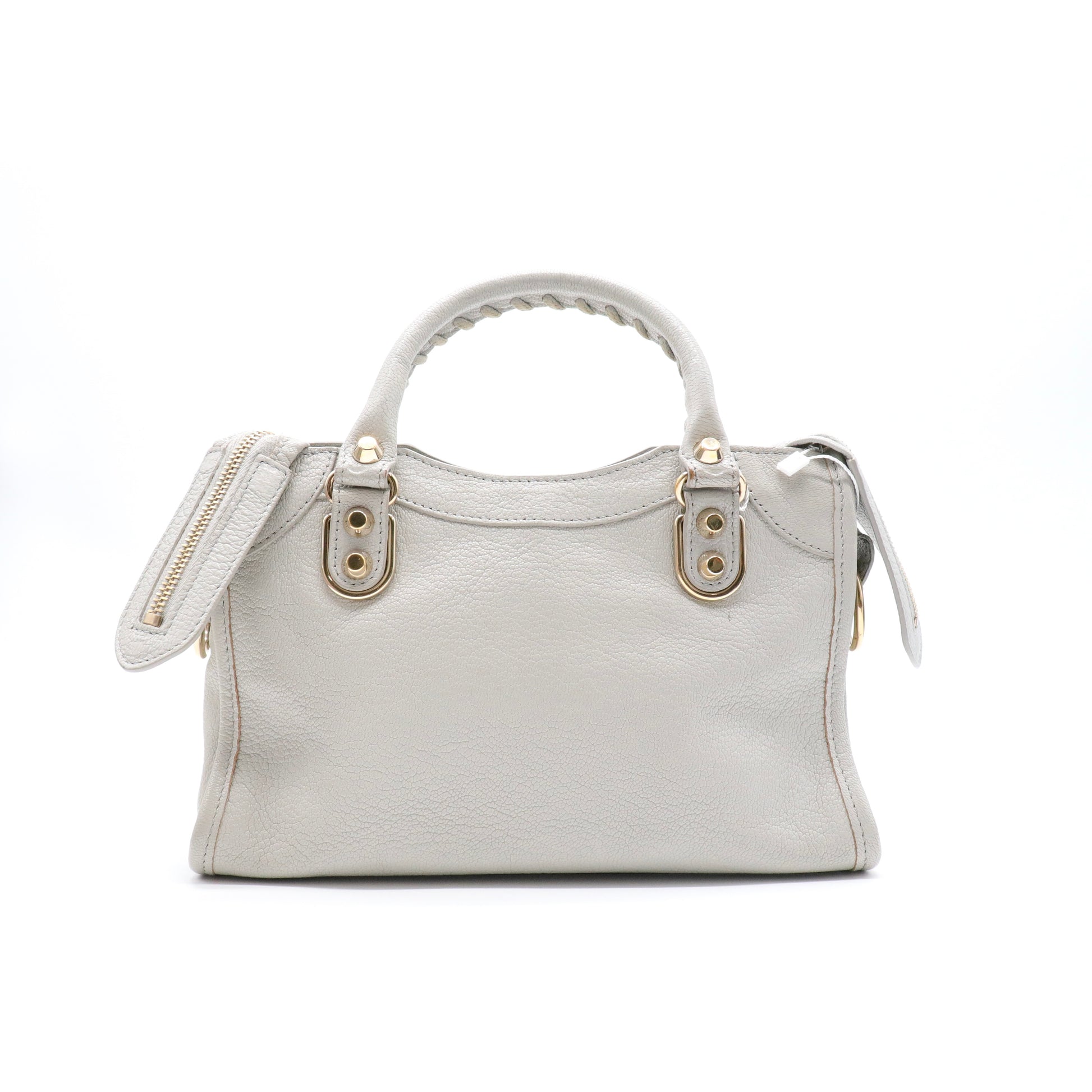 City Classic Metallic Edge Bag Leather Mini twins