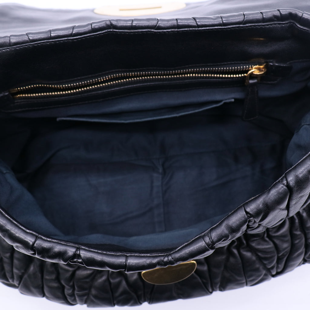 Miu Miu Matelasse Turn-Lock Tote B21087