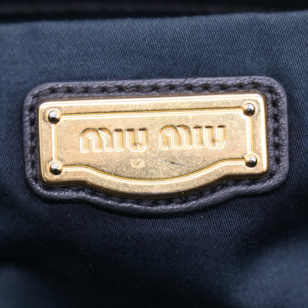 Miu Miu Matelasse Turn-Lock Tote B21087