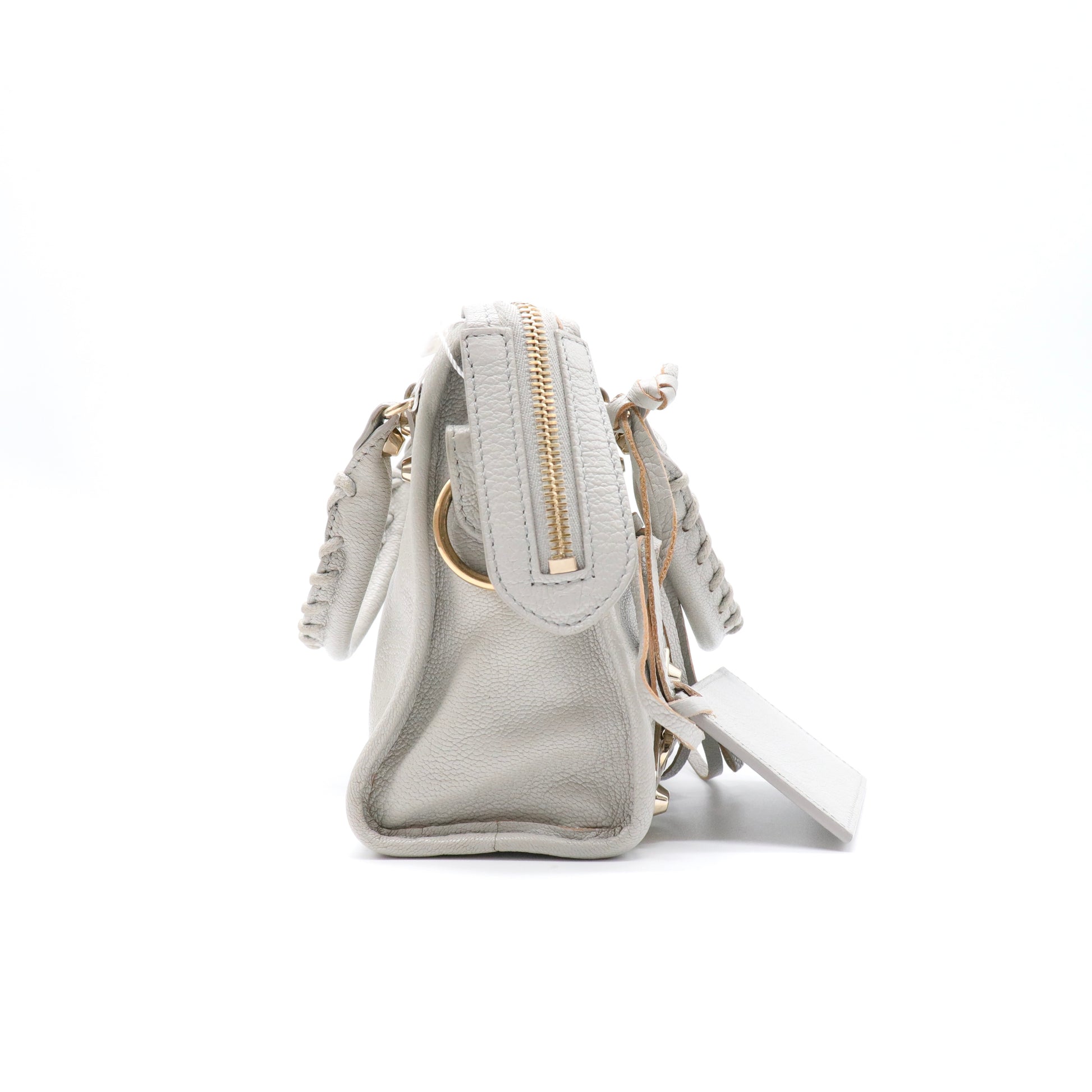 City Classic Metallic Edge Bag Leather Mini twins