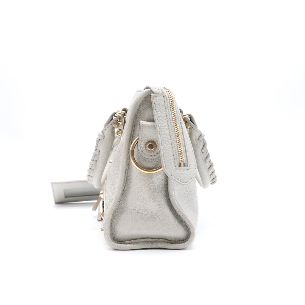 City Classic Metallic Edge Bag Leather Mini twins