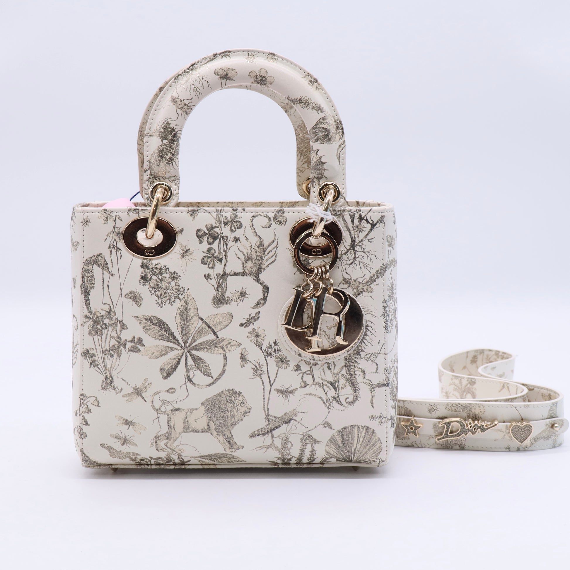 Latte Small Cabinet De Curiosites Lady Dior Bag Twins LDJ3260