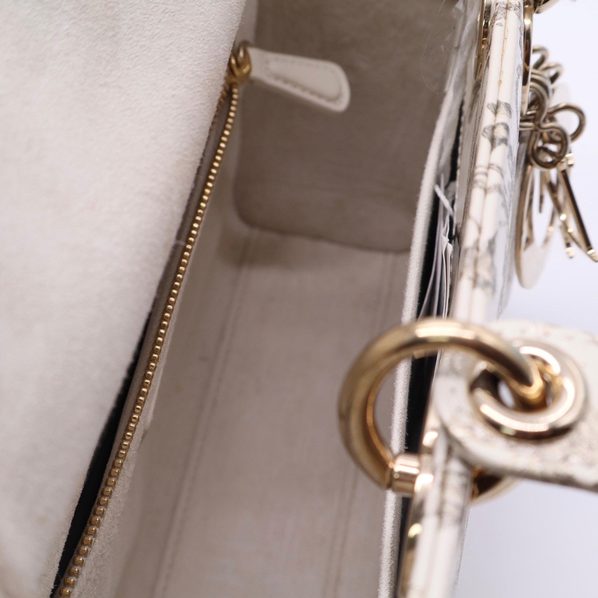 Latte Small Cabinet De Curiosites Lady Dior Bag Twins LDJ3260